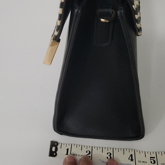 DUNE London Chevron Herringbone Fold over Top Handle Little Y2K Style Hand Bag - Picture 7 of 13